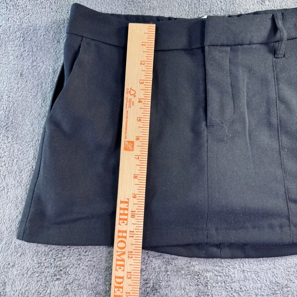 Hollister Women Black Low-Rise Mini Skort Size Small NWT 343-483-00106-900